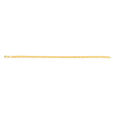 14K Yellow Gold 22 2.7mm Diamond Cut  Round Franco Chain with Lobster Clasp